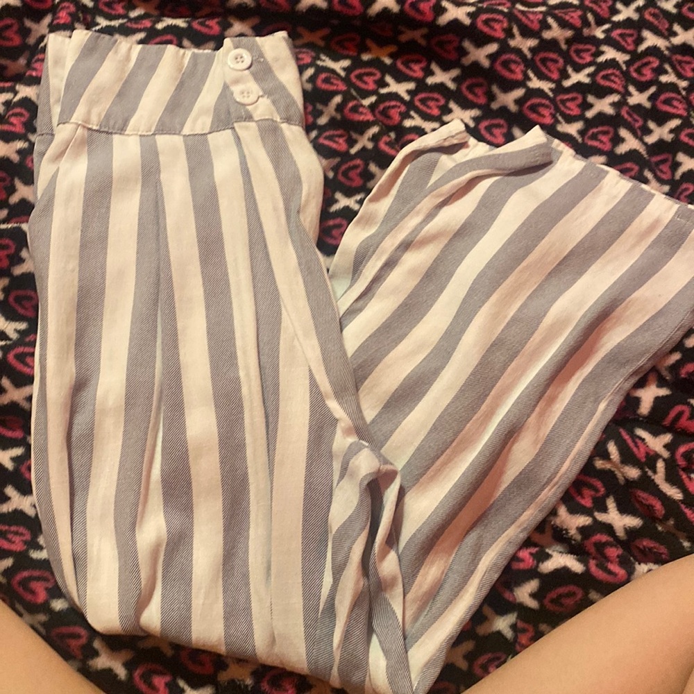 Blue and White Dressy Pants